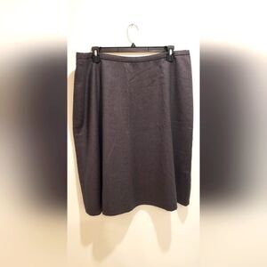 Plus Size 100% Wool Pencil Skirt